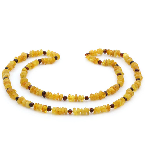 70cm Long Genuine Baltic Amber Necklace for Adult. AGS007C