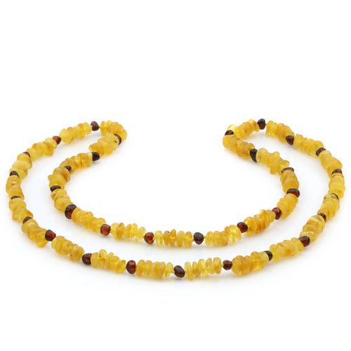 70cm Long Genuine Baltic Amber Necklace for Adult. AGS007D